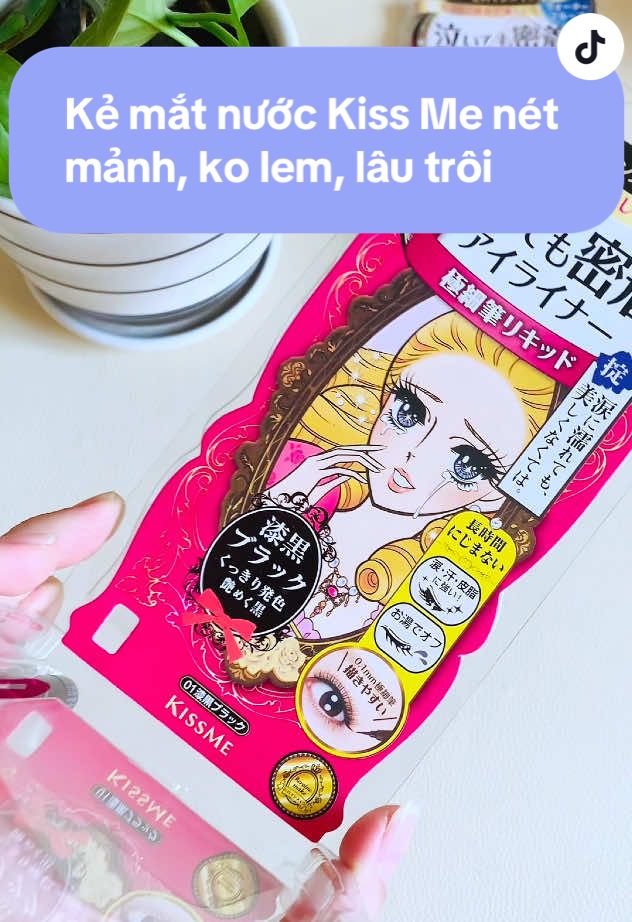 🌸 Kẻ mắt nước Kiss Me Super Keep Eye Liner là một trong những dòng kẻ mắt đi đầu trong xu hướng đầu cọ siêu mảnh … #hangnhatchuan #kissme #kemat #butkemat #kematnuoc #Eyeliner #makeup #makeuptips #makeuptutorial #nhatban #nhatban🇯🇵 #myphamnhat #noidianhat #kẻmắt #trangdiem #trangdiemsuongsuong #trangdiemdep #goclamdep #xuhuongtiktok 