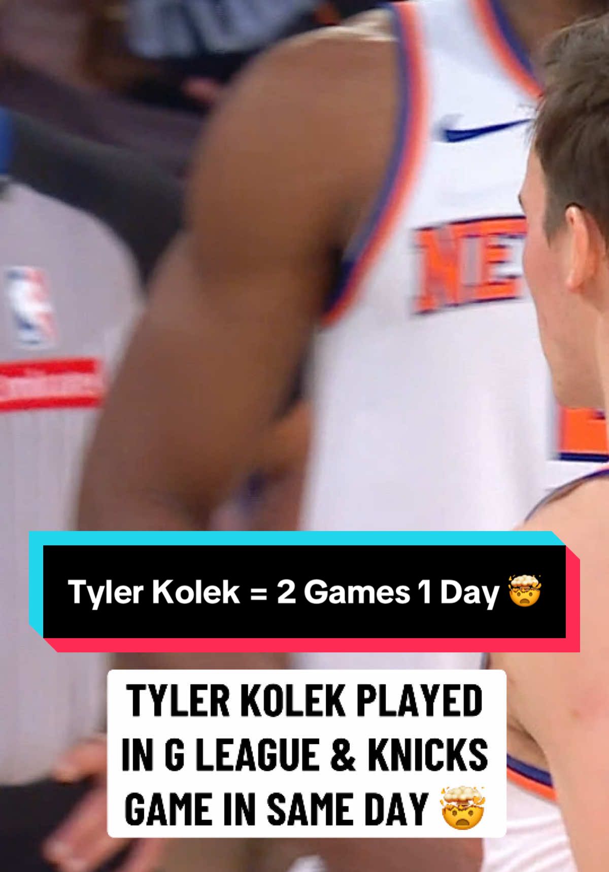 Kolek went from dropping 36 PTS in the G League, to playing in the @New York Knicks game later that day 🤯🤯 #NBA #Basketball #Knicks #TylerKolek 