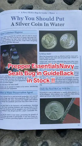 he Navy Seals Bug In Guide is back in stock and will show you everything yoh need to survive any crisis! #prepper #essentials #survivalskills #survival #navyseal #bookreview #homestead #offgrid #fema #martiallaw