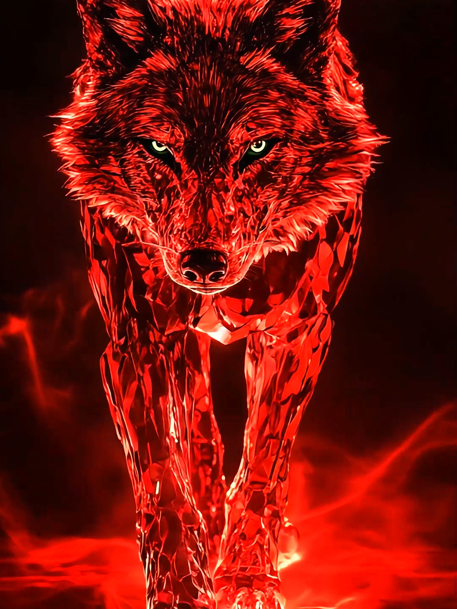 Live Wallpaper 4k Wolf : 🌟🌕 Behold this mesmerizing wolf! 🐺✨ Entirely made of gleaming rubies, every movement of its crystalline muscles creates a hypnotic dance of sparkling reflections. Its menacing and majestic aura radiates an intimidating force as it walks with supernatural grace. A true masterpiece of nature and magic! 🔥💎 #wolf #livewallpaper4k #2025 #livewallpaper #midjourney #Powerful #Epic #ai #4k