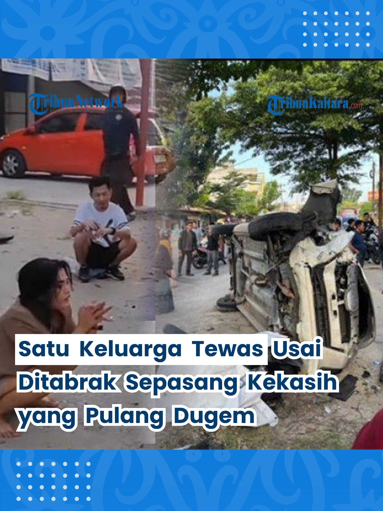 Satu Keluarga Tewas Ditabrak Sepasang Kekasih yang Pulang Dugem, Ternyata Pengemudi Positif Narkoba Insiden ini terjadi Jalan Hangtuah, Kecamatan Tenayan Raya, Pekanbaru pada Rabu (1/12/2025) pagi. Sang pelaku yaitu Antoni bersama dua penumpang yang dibawanya yaitu Lidia (25) dan Deni (30) diketahui ternyata baru pulang dari dugem dan pesta narkoba. Mobil yang dikendarainya kemudian menabrak motor Honda Beat yang dikendarai oleh Anton yang sedang membonceng anak dan istrinya. Alhasil, Anton beserta istri dan anaknya tewas akibat kecelakaan tersebut. Korban meninggal dunia dalam perawatan medis di RSUD Arifin Achmad Pekanbaru. #Kecelakaan #LakaLantas #LakaMaut #Dugem #Kekasih #Narkoba #Korban #MeninggalDunia #Pekanbaru