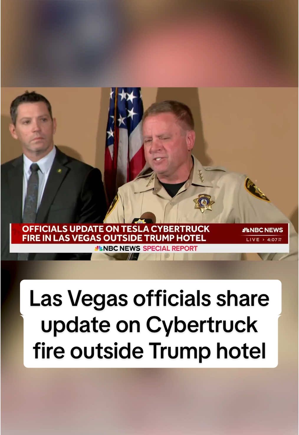 #LasVegas officials thank #ElonMusk for helping their investigation into the #Tesla #Cybertruck fire outside #Trump hotel.