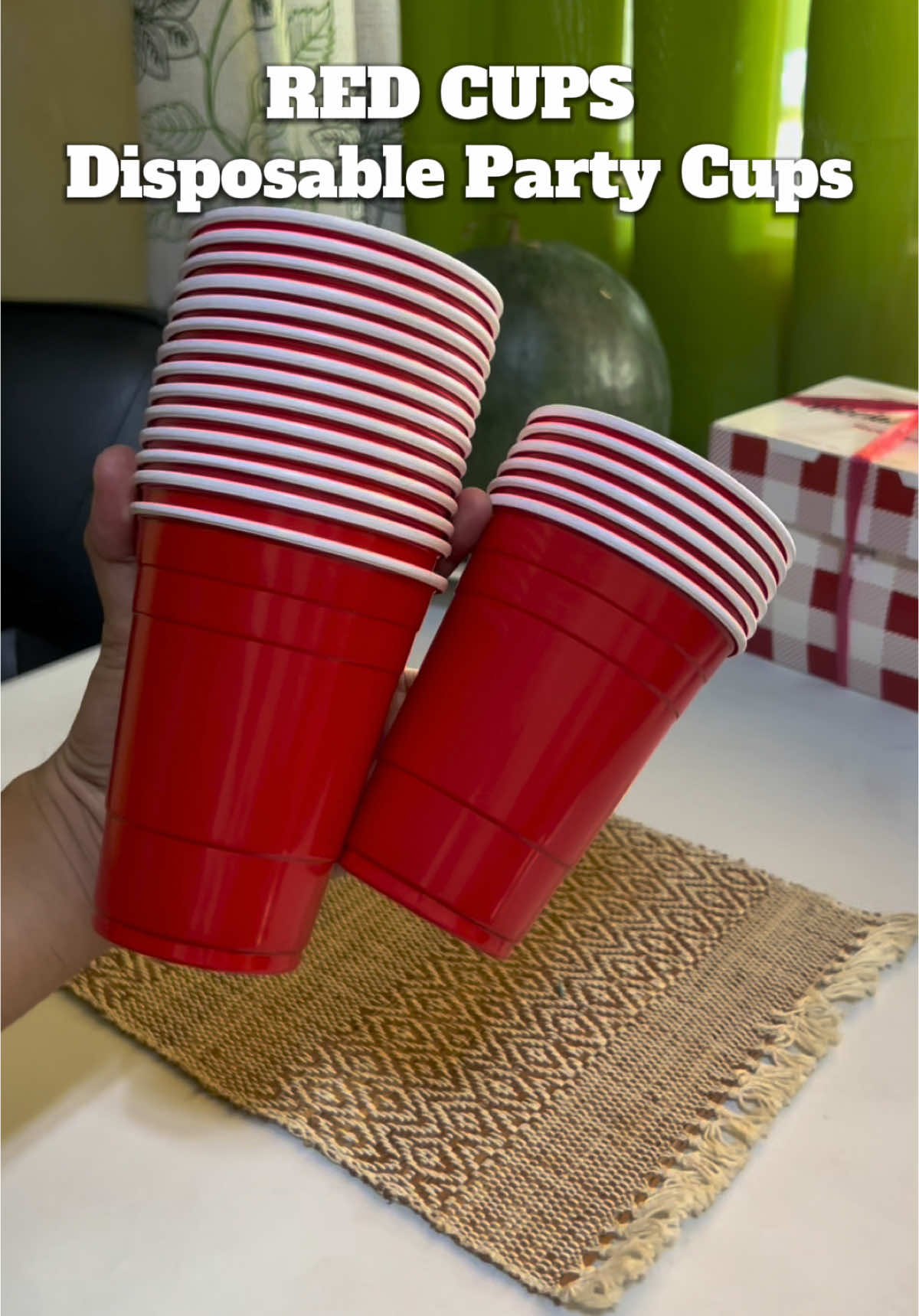 Bought an aesthetic and party vibe disposable red cups here in tiktokk shoppp, affordable at quality! #redcup #disposablecup #drinkingcup #redpartycup #affordable #shot #inom #tranding #TikTokShop #fypシ゚ #foryoupage 