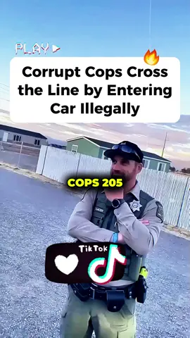 Corrupt Cops Cross the Line by Entering Car Illegally #cops #copsoftiktok #copstiktok #foryour #fyp