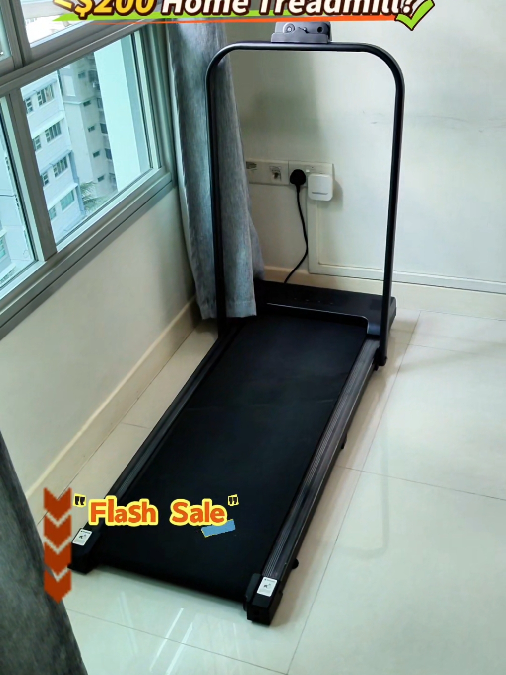 Foldable Treadmill Mini Running Gym Flash Sale #createtowin #weeklywedrush #tiktokshopsingapore #tiktokshopsg #tiktokshopsgsale 