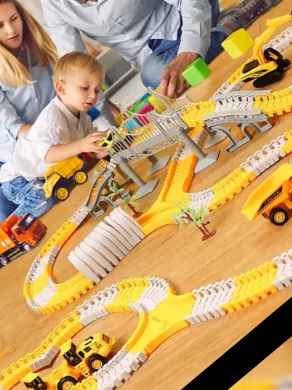 P267.65 P556-30-52% P10 off Buy 2 get 3% off Electric Car Toys With Rail Set Children Puzzle Early Learning Toys Track Car 7 sold