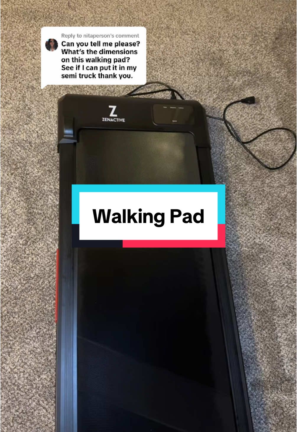 Replying to @nitaperson #walkingpad #treadmill 