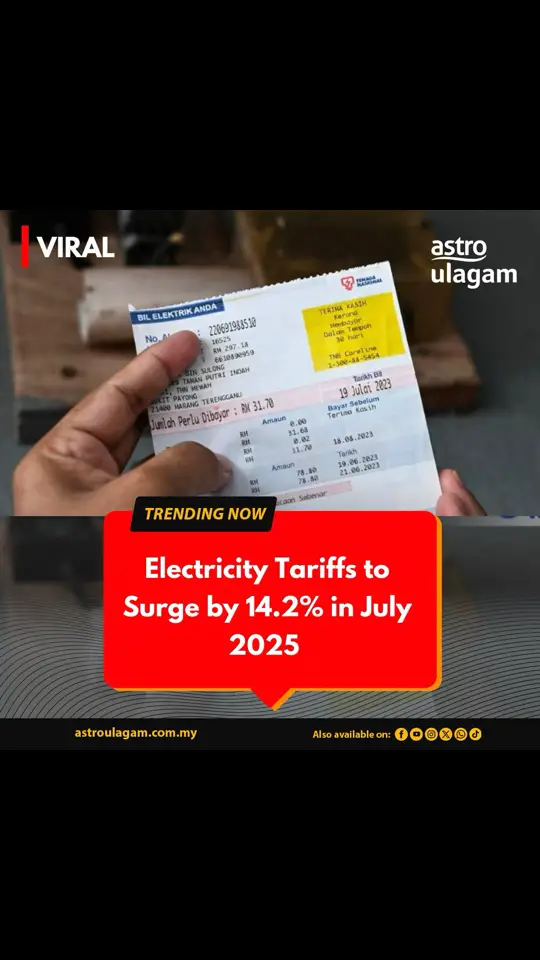 Varusham ippo tha aarambichereke 😢  Tenaga Nasional Bhd has just proposed a new tariff schedule for Peninsular Malaysia under Regulatory Period 4 (RP4) and it's got everyone talking! Starting from July 1, 2025, we'll be seeing a base tariff of 45.62 sen per kilowatt-hour. Image Credit : @bernamaofficial