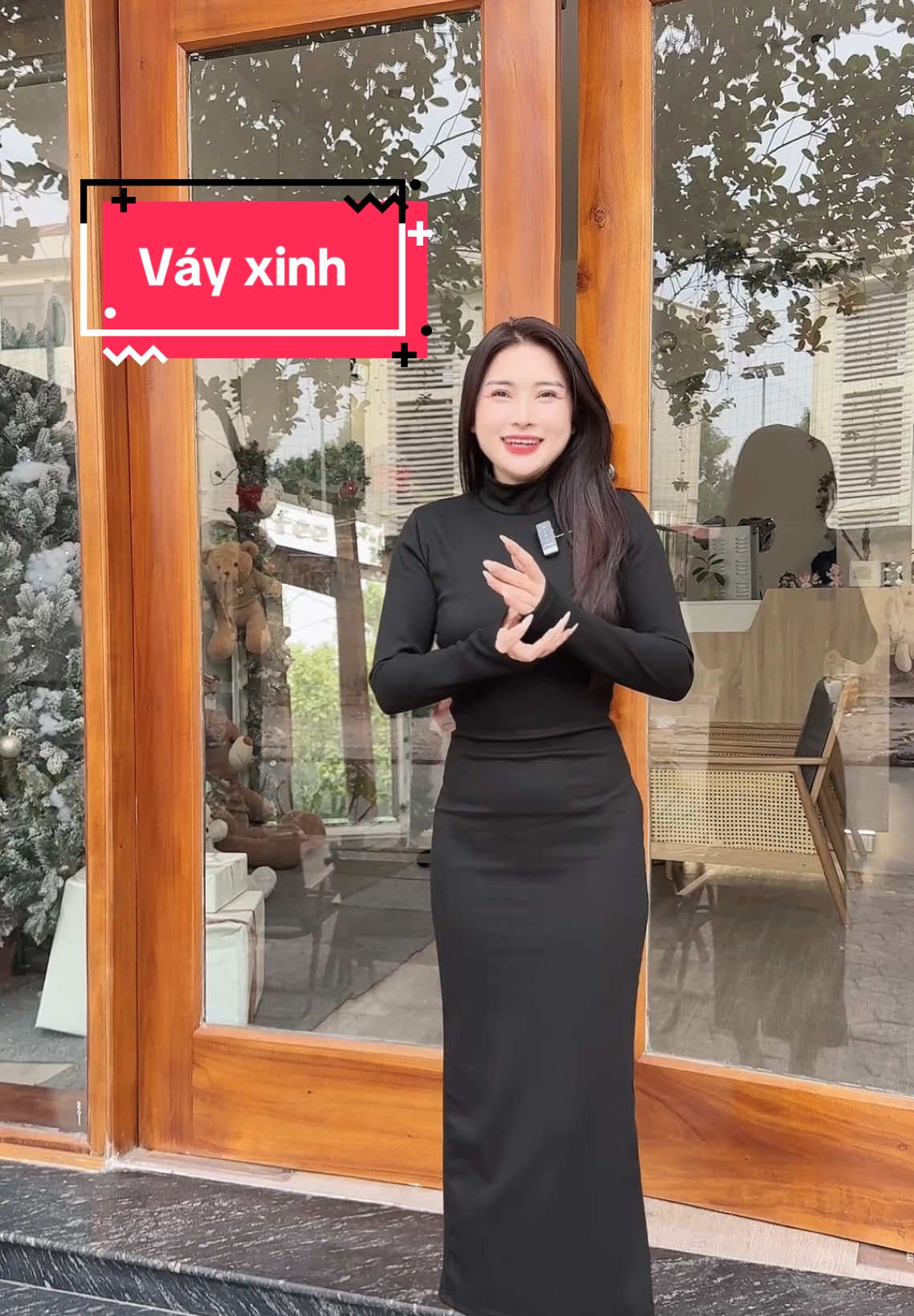 Váy len xinh ấm lắm ạ#vay #vayxinh #vaylen #vaylenbody #vaylendai #outfit #hottrend #tet 