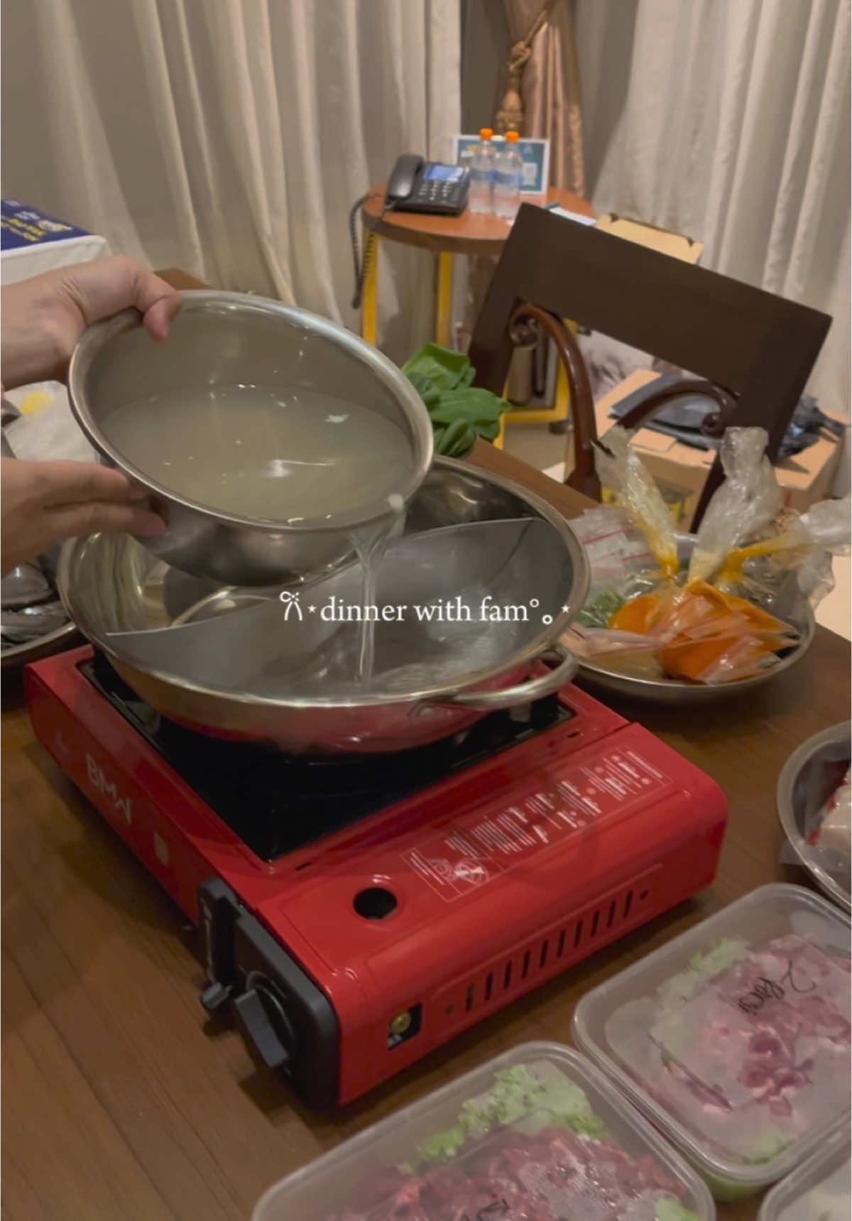 dinner time pake kompor portable bmw 🥰 #komporbmw #komporportable 