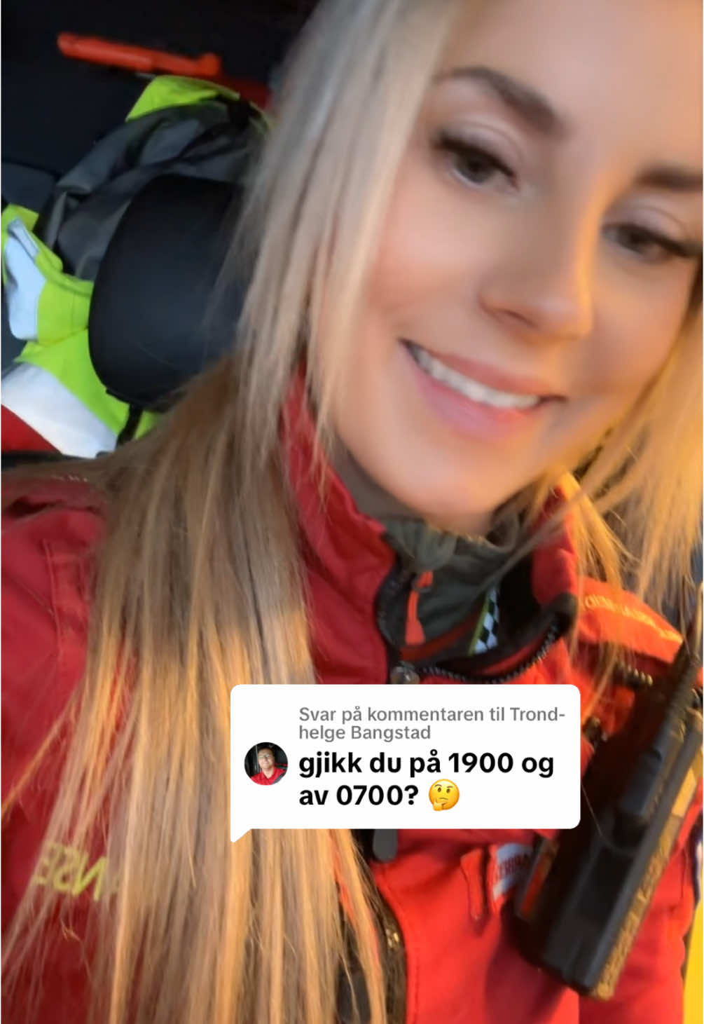 Svarer @Trond-helge Bangstad #ambulisa #ambulanse #ambulanseliv #ambulansefagarbeider #ambulance #emt #113 #helsepersonell #paramedic #nødetat #norskluftambulanse #brann #politi #sykepleier #norge 