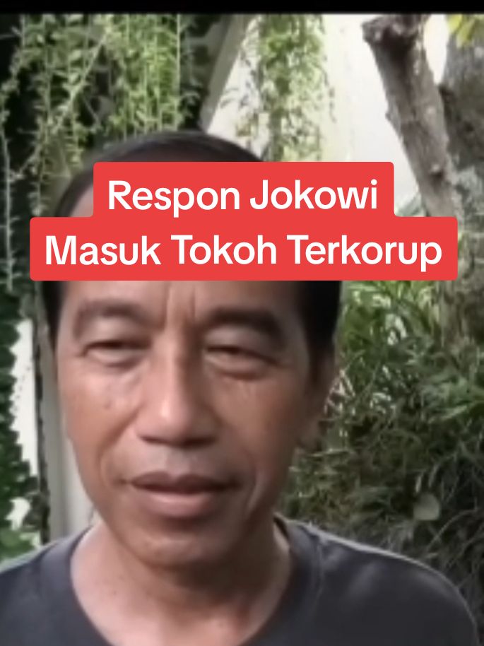 Jokowi Masuk Tokoh Terkorup, Responya Silahkan 