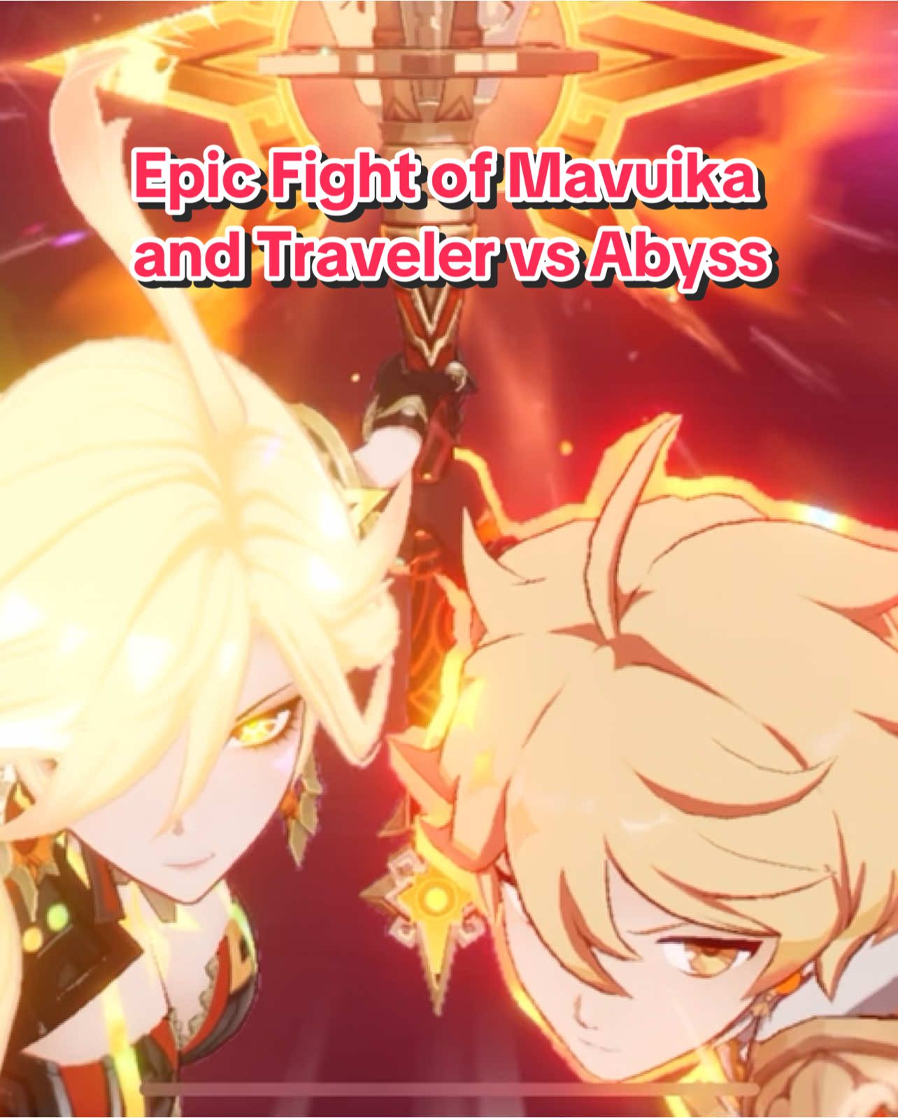 ‼️⚠️SPOILER AHEAD!! Mavuika, Traveler vs the Abyss. Cinematic!! #GenshinImpact #genshin #mavuika 