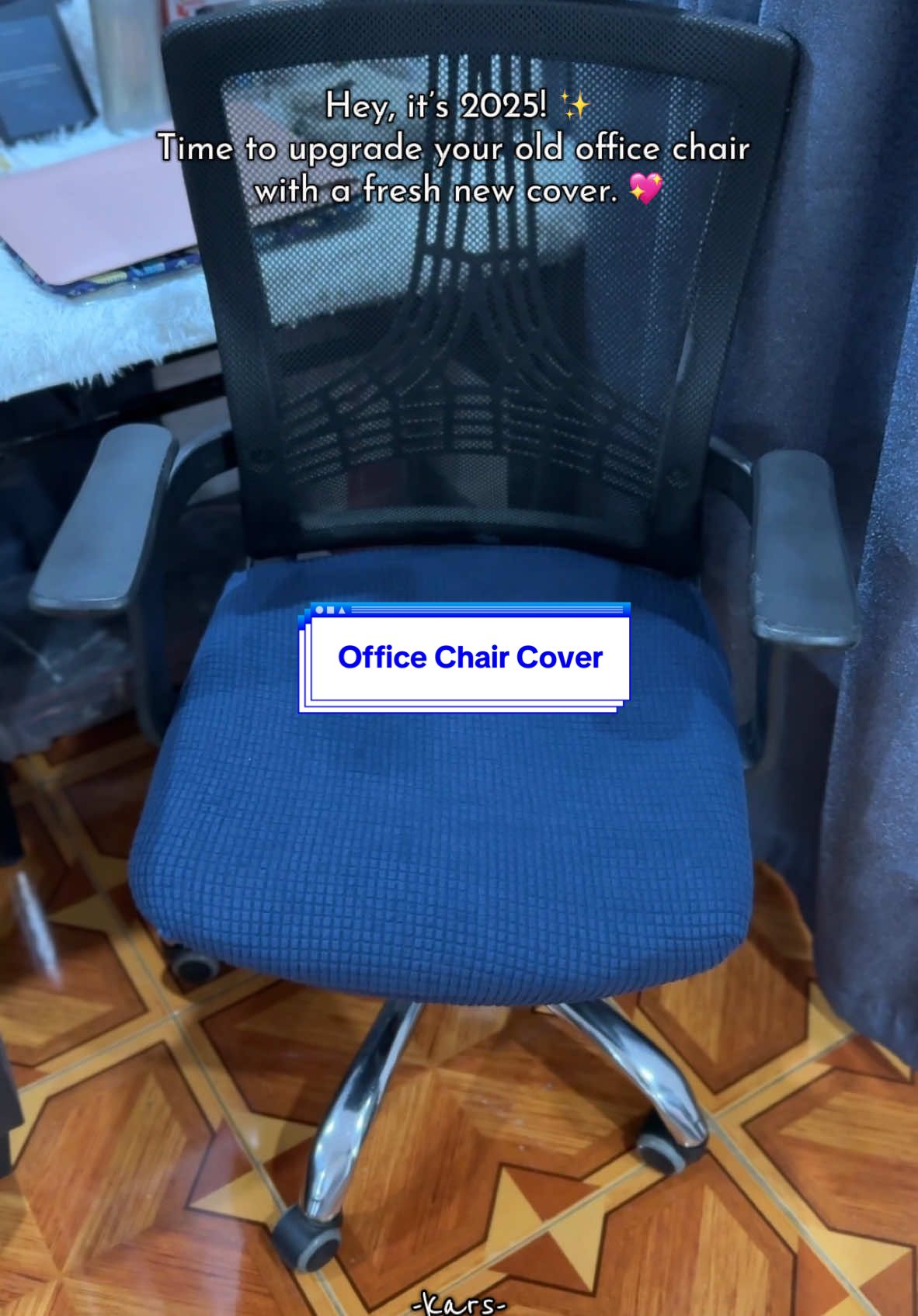 A fresh new year deserves a fresh new look for your chair. Give it a makeover with this cover! 🎉 Click the yellow basket. #officechaircover #officechair #chaircover #chaircovers #seatcover 