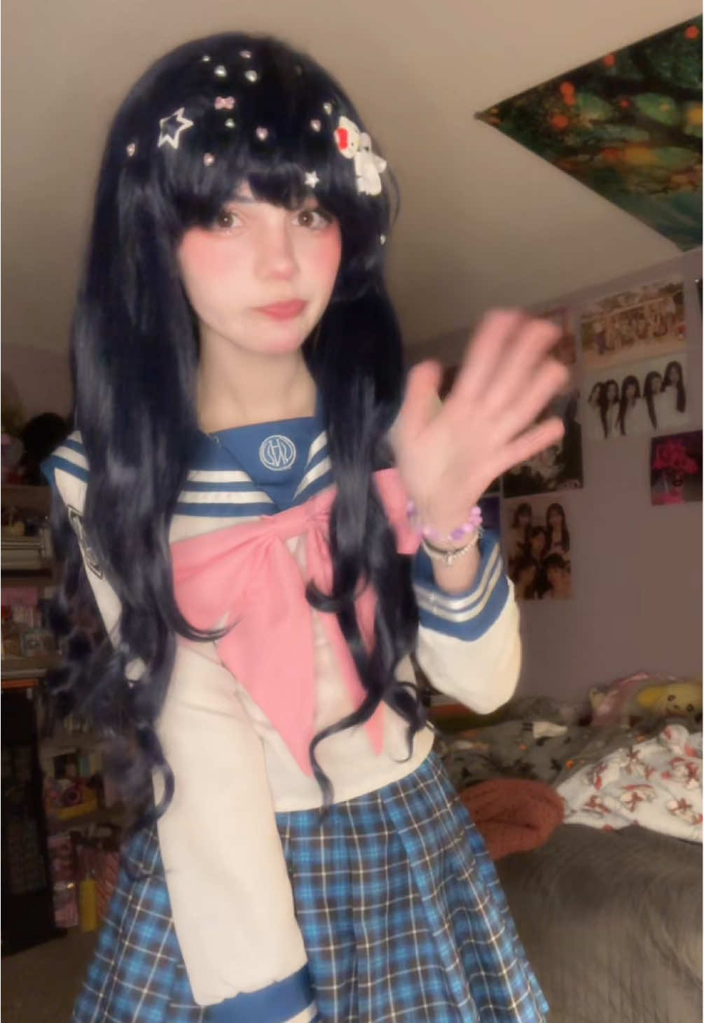 sayaka maizono cosplay 360 !!! 🎶 finally had enough energy to get into cosplay, i've had hers for a while now and im really happy with how she turned out!! very proud of the makeup and wig styling :> #sayakamaizono #sayakamaizonocosplay #sayakadanganronpa #danganronpacosplay #danganronpa #drcosplay #dr1 #danganronpa1triggerhappyhavoc #triggerhappyhavoc #sayaka #cosplay #cosplaygirl #idek #wlw #cosplayer #yay #idk 