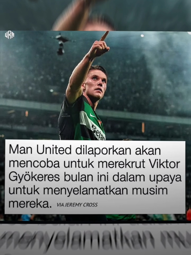 🚨🇸🇪| Manchester United akan meningkatkan tawaran mereka untuk mendaratkan pemain Swedia Viktor Gyokeres di jendela transfer bulan ini. Manajer United Ruben Amorim telah mengatakan kepada bos klub bahwa dia tidak bisa menunggu sampai musim panas untuk mendapatkan Gyokeres. [@CrossyDailyStar] #MUFC #breakingnews #manchesterunited #gyokeres #xybca #trending #fyp 