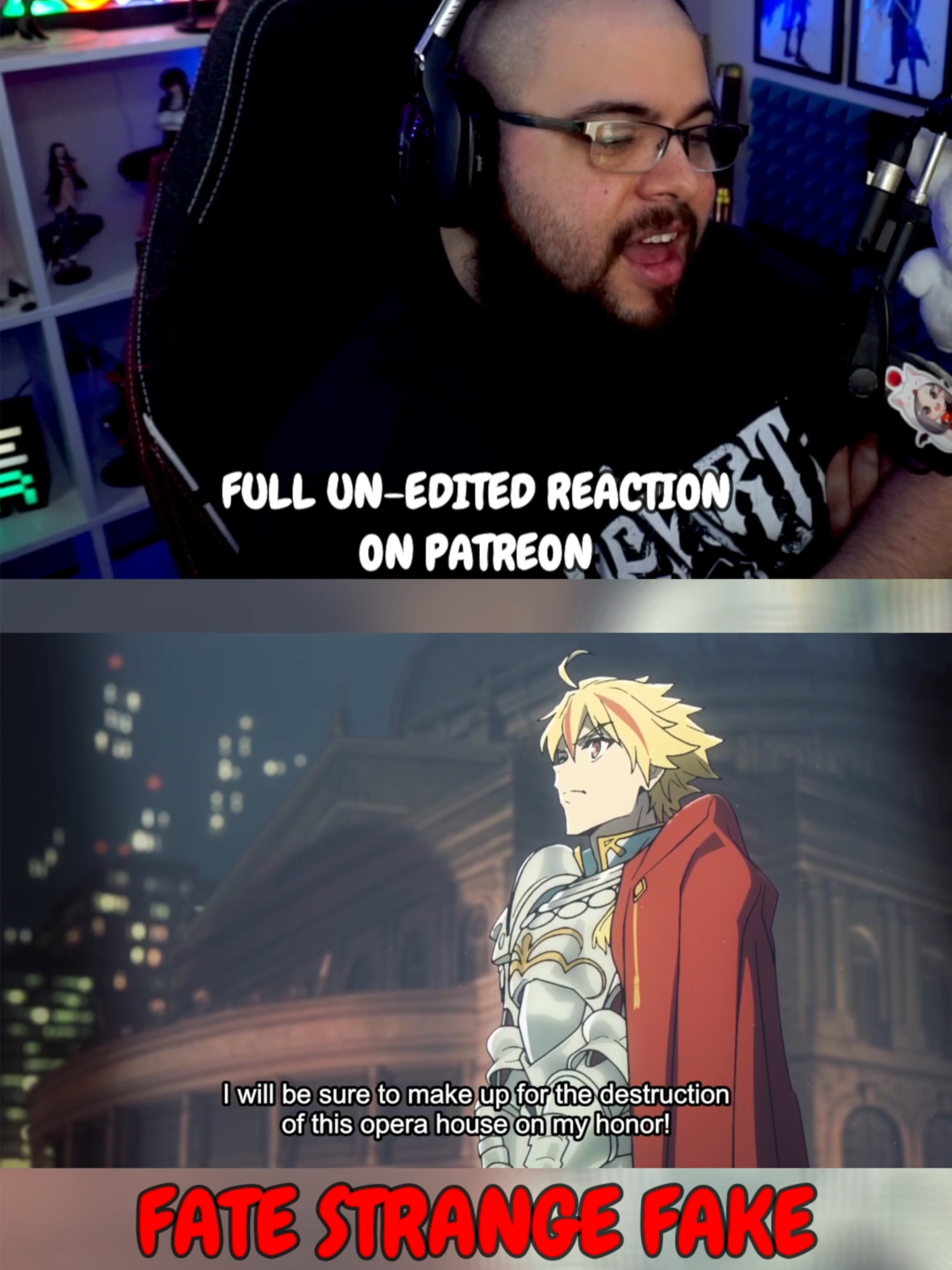 THIS NEW FATE ANIME IS GOING TO BE AWESOME DUDE! #animereaction #fatestrangefake #fate #animetiktok #weebtiktok #fatestaynight #anime #newanime