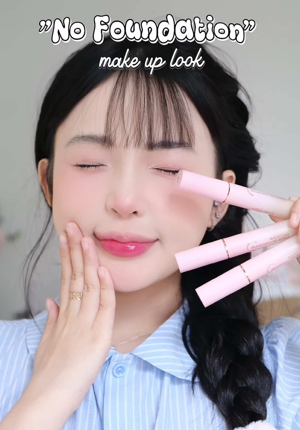 Make up KHÔNG cần kem nền nhưng vẫn xuynhhh ✨ #aperire #kemchekhuyetdiemaperire 