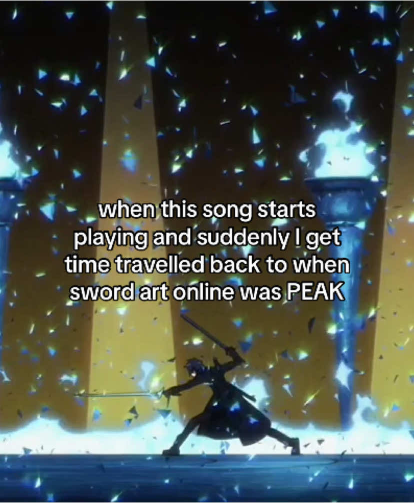 crossing fields will never not be nostalgic #swordartonline #animeopenings #shonen #isekai #kirito #asuna #animerecommendations #oldanime #classicanime 