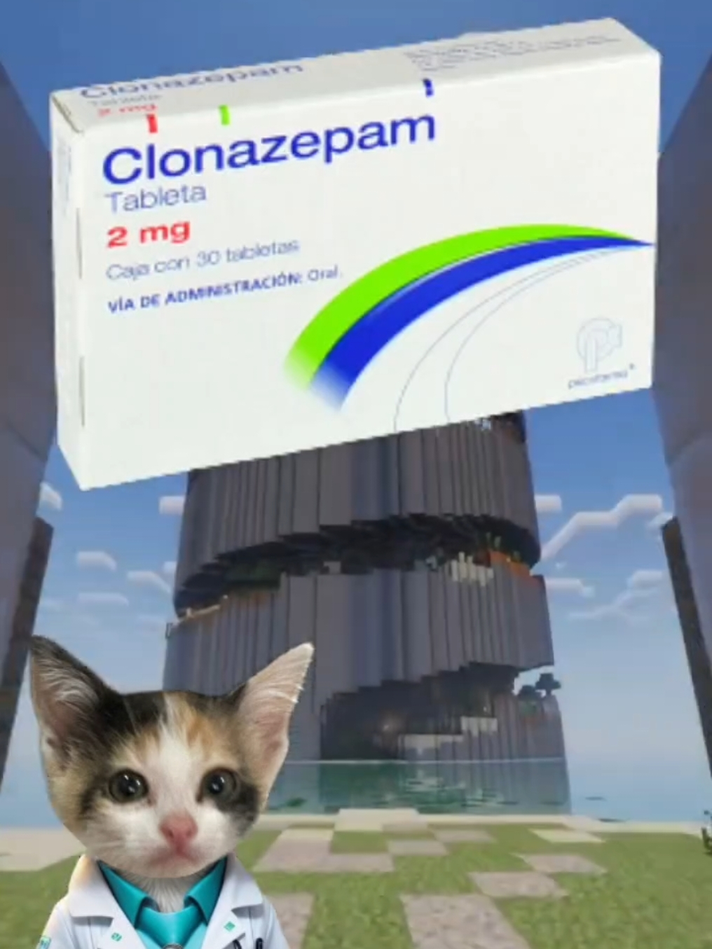 Clonazepam #farmacia #farmacologia #farmaco #farmaceutico #medicina #medicamentos #doctor #gatofarmaceutico #medico #gato #ansiedad #convulsiones 