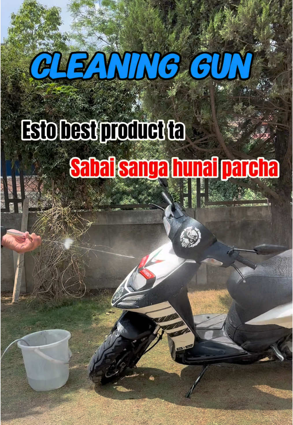 Save your Time Money and Expensive Car, Bike Washes with Betterhomenepal’s Cleaning Gun 🧹 ✨Powerful Motor ✨Battery operated & best for travelling  ✨Easy to use, Time & money saving  ✨2 in 1: Attached soap bottle Message us to order✨