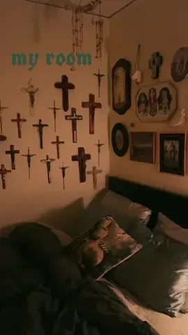 the room of a totally sane person with a totally sane relationship to god #medievaltiktok #catholicism #RoomTour #niche #gay 