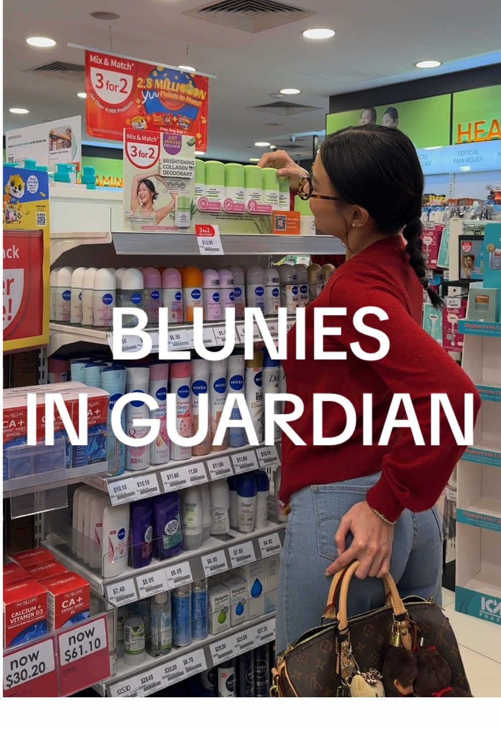 Please buy our viral deodorants @@GuardianSG 🍒 If you see our shelves, tag me  / DM me a photo and I’ll send you a bottle to try 🤍🤍 it would mean a lot to me if you head down to get a bottle!! #blunies  