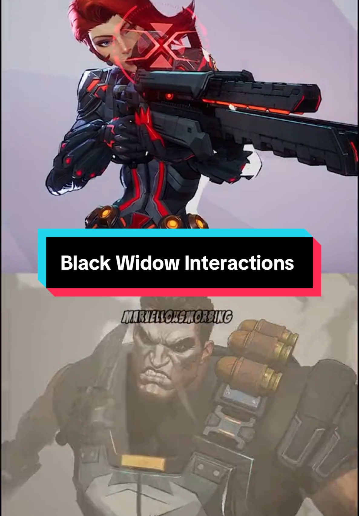 Black Widow Interactions #marvel #marvelrivals 