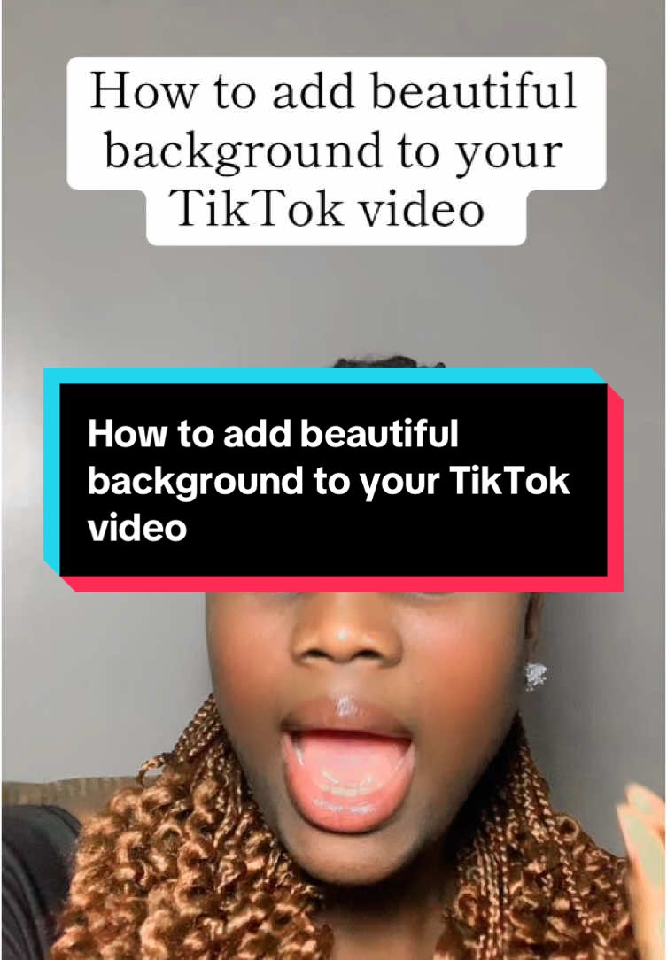 How to add beautiful background to your TikTok videos#tiktoktips #tiktoktutorials #creatortips #newtiktokers #tiktokbeginners #queenzoei #queenzoeforever 