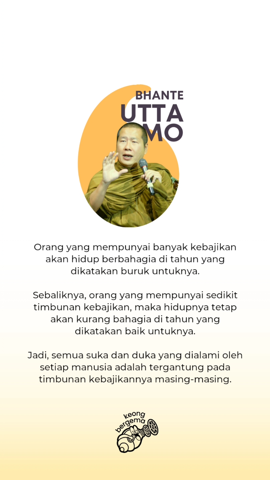 Tahun ini akan jadi tahun sial atau tahun menyenangkan semua tergantung karma baik masing2.... #tahunbaru #newyear #happiness #gongxi #ciong #happynewyear #newyear2025 #bhikkhuuttamo #bhanteuttamo #renungandharma #ceramah #ceramahsingkat 