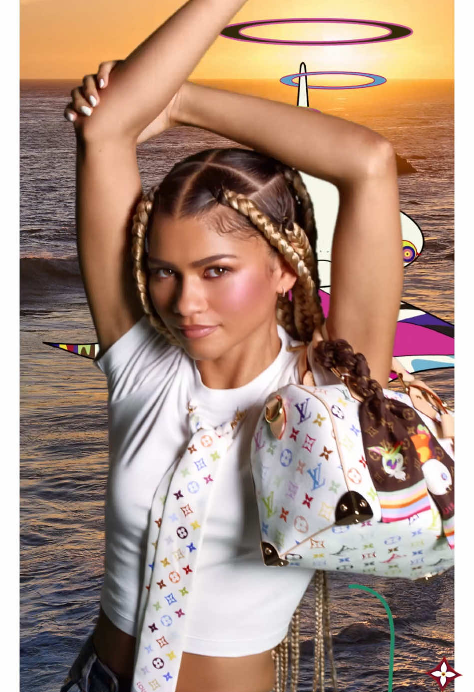 #Zendaya #LVxMurakami #LouisVuitton