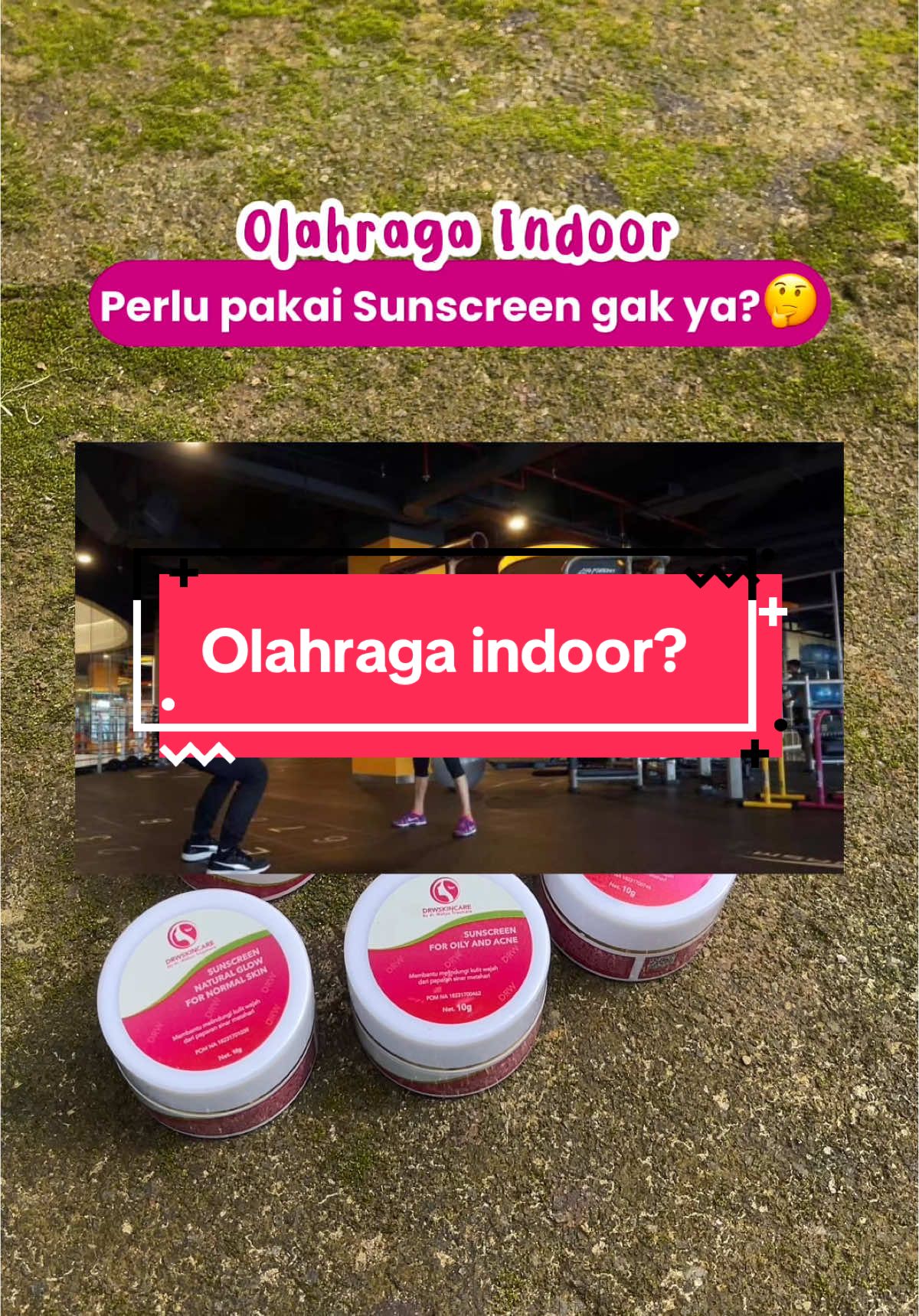 olahraga dalam ruangan perlu pakai Sunscreen gak ya?🤔 #olahraga #indoor #sunscreen #viral #fyp 