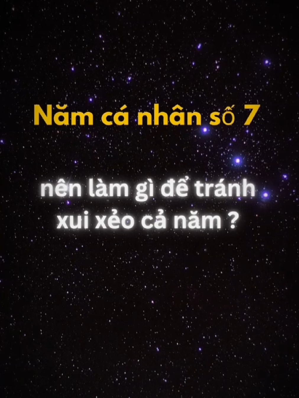 Năm cá nhân số 7 nên làm gì? Bạn biết chưa? #thansohoc #thansohocungdung #namcanhan #viral 