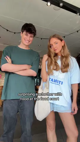 besties surprise eachother with food at the food court #bestfriendchallenge #foodchallenge #foodcourt 