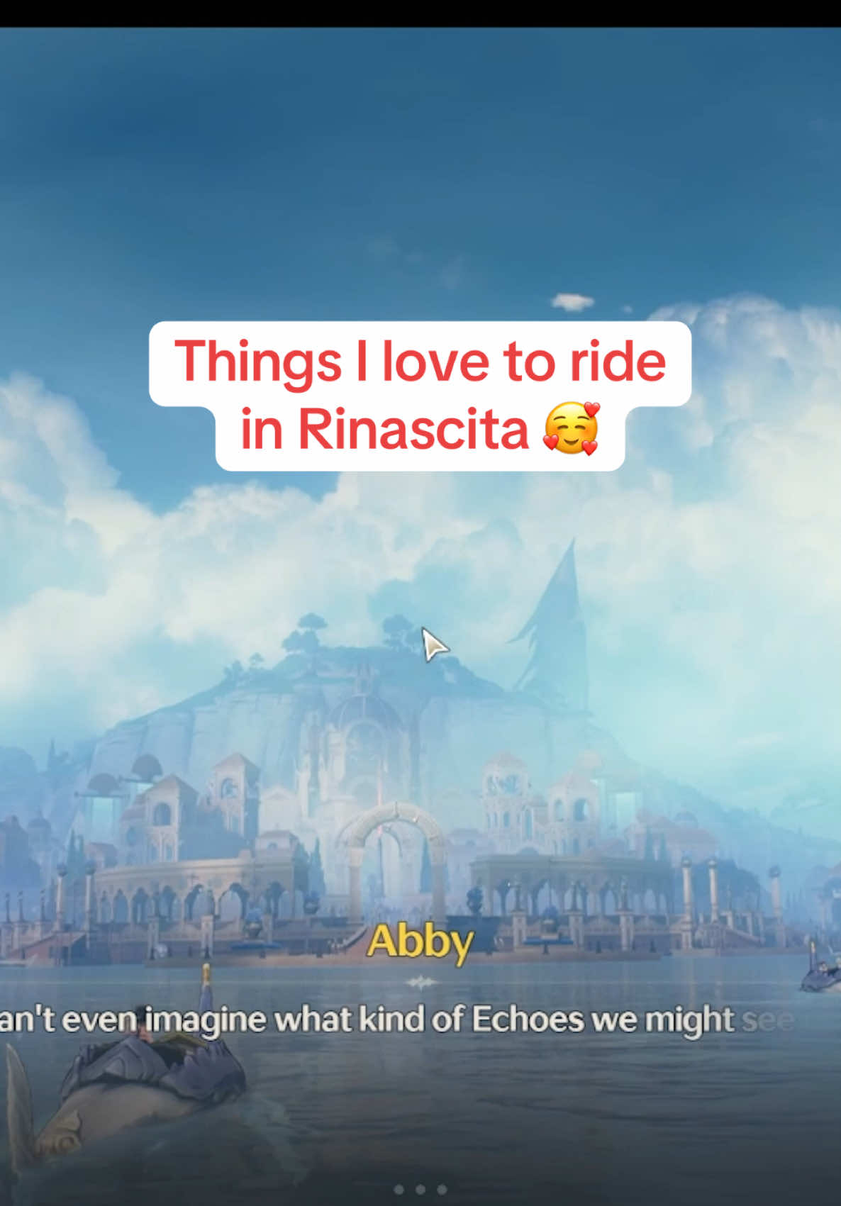 Yippieee 🥰🥰🥰 Rinascita’s transpo system is sooo cool! But there’s one that’s a must-ride #wuwa #wutheringwaves #wuwaedit #rinascita  Wuthering Waves Wuwa Rinascita 2.0 Zani Wingray Tubpup Gondola