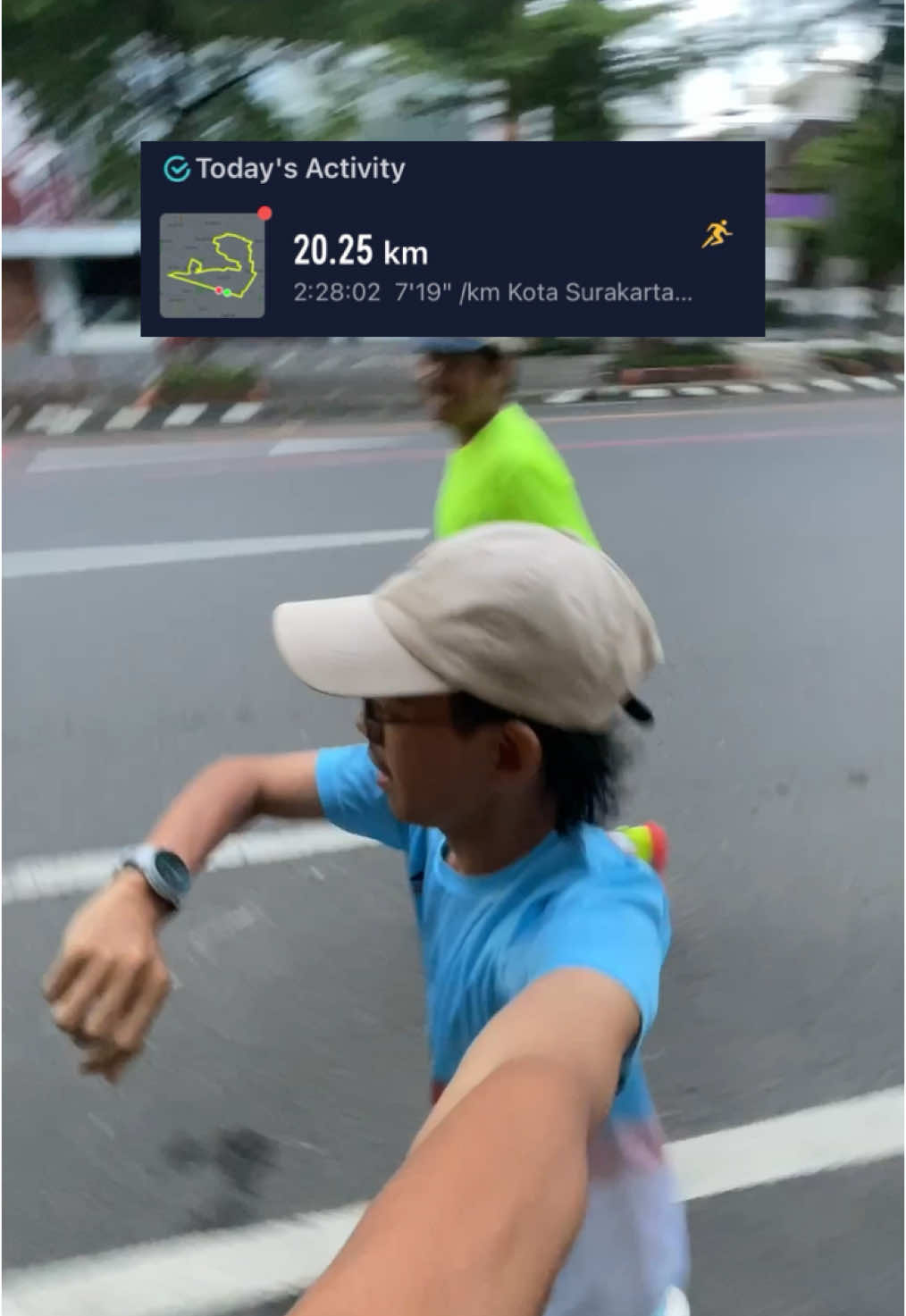 Hallo 20.25 🔥🔥 jngan coba coba kalo masih sering lari 5K saja 😫 #fomo #fomorunner #2025 #surakarta 