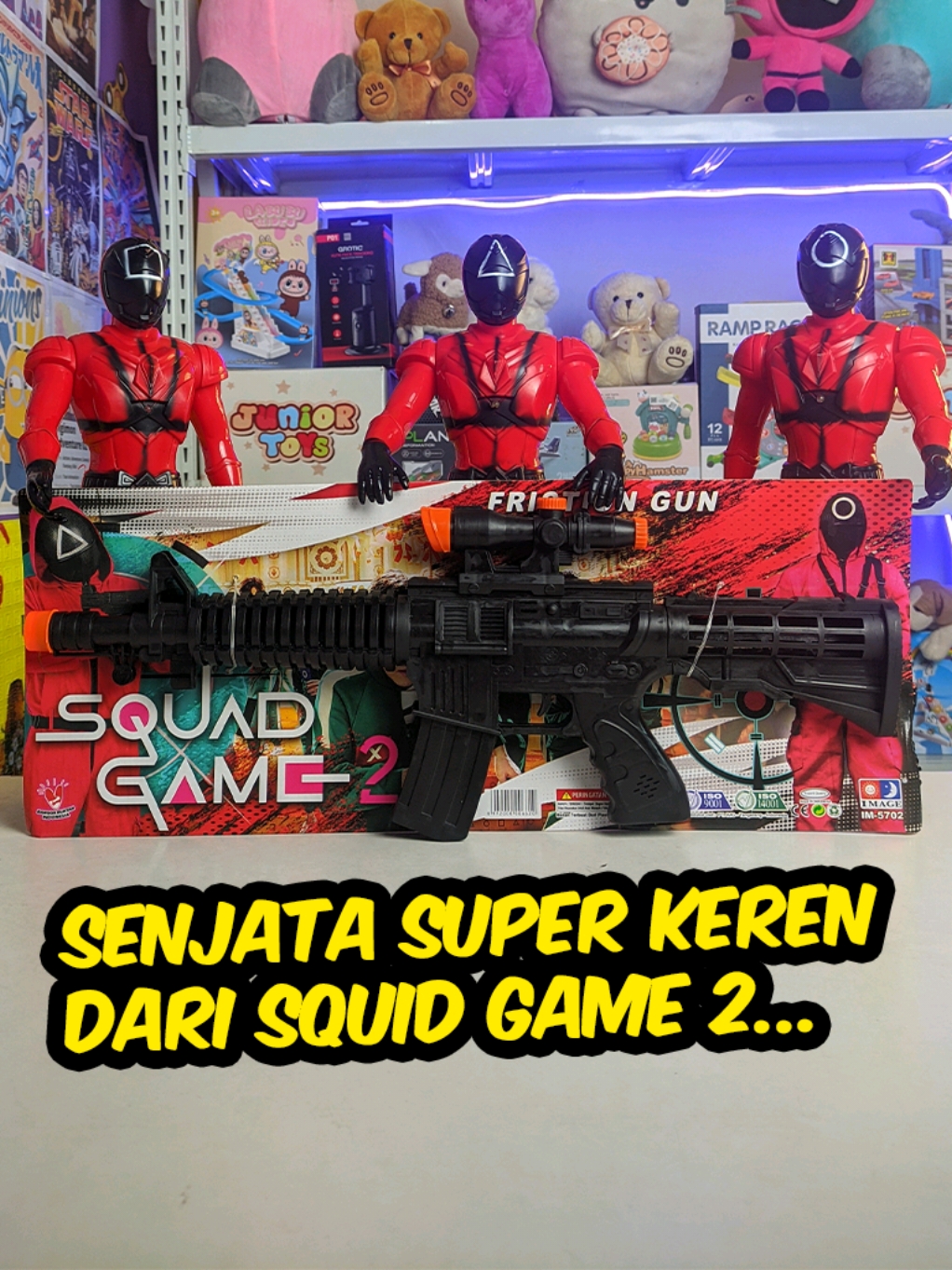 Mainan Miniatur Senjata Squid Game #fyp #squidgame #squidgamenetflix #squidgame2 #mainan #mainananak #mainanviral #juniortoys #toy #toys #movie