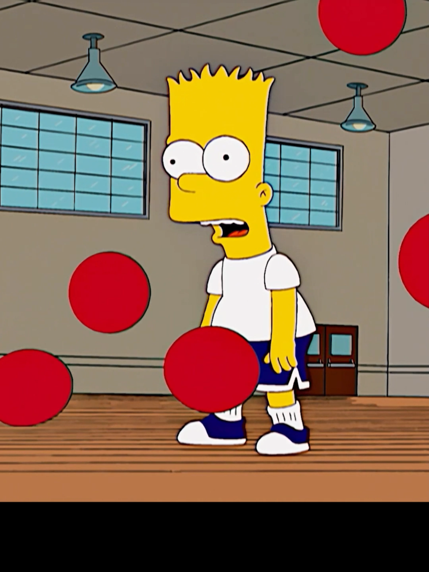 Bart got a new P.E. teacher.#thesimpsons #fypシ゚viral