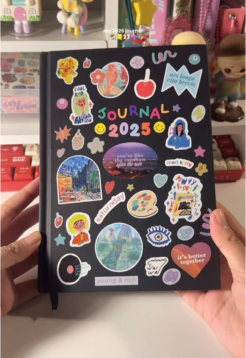 ready for 2025 ~ 🏡📒👀💘 #fypシ #journal #journalideas #journaling #deco #planner #diary #sticker 