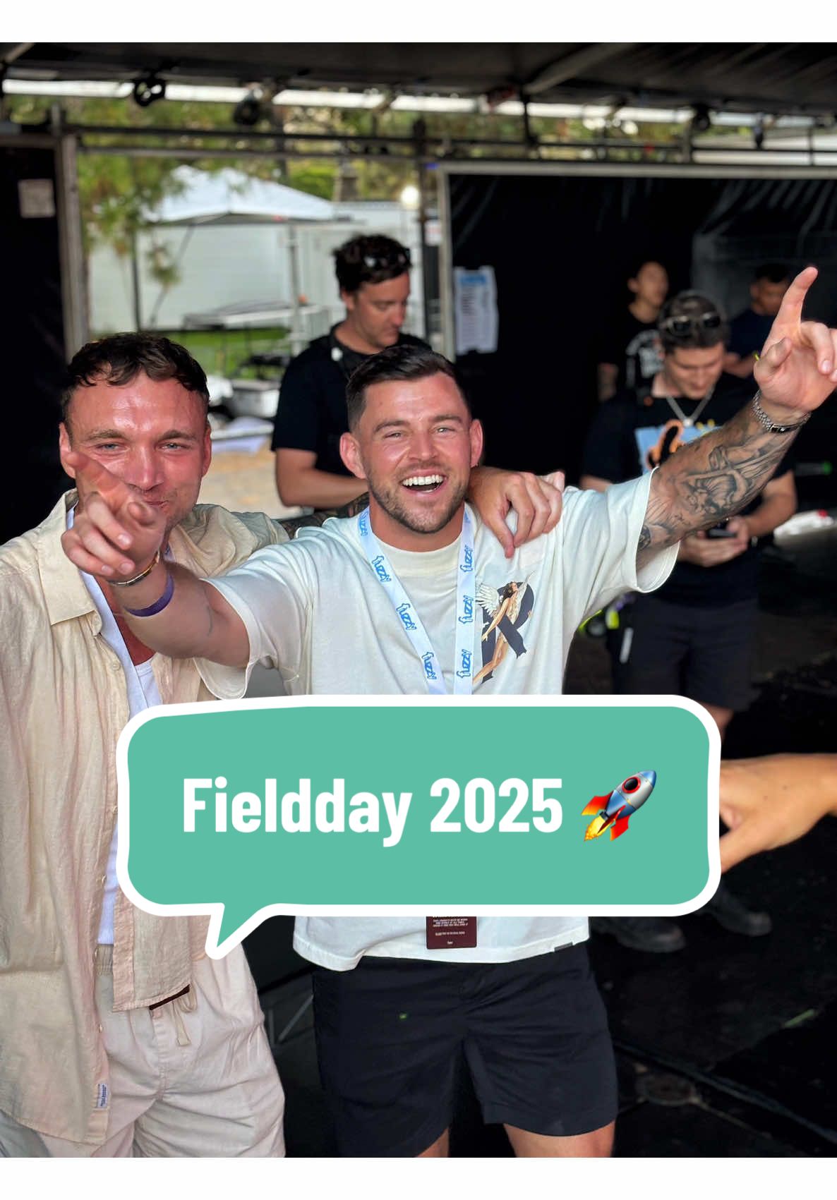 Field Day 2025 was the best way to start the year off with a bang 💥  #fieldday #sydney #sonnyfodera #2025 #thingstodoinsydney #sydneysummer  @Caitlin Foord @Katie McCabe @Alanna Kennedy 