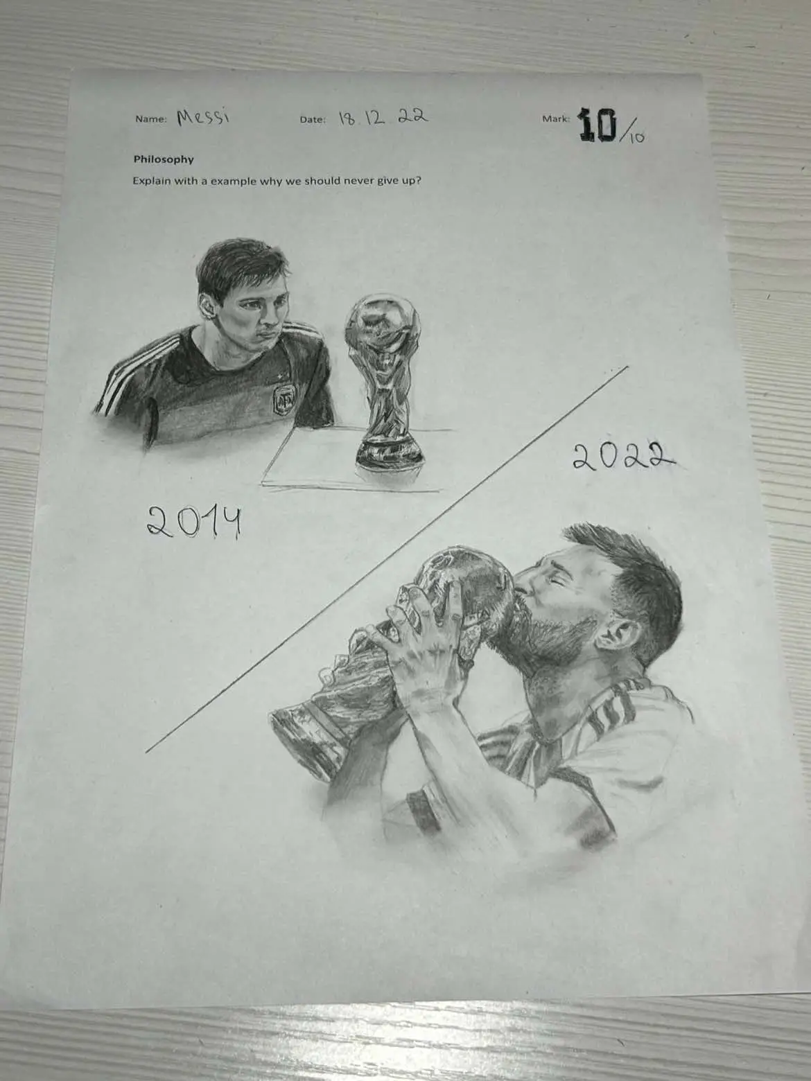 did he give up?🐐(an* example)#fyp #art #messi #football 