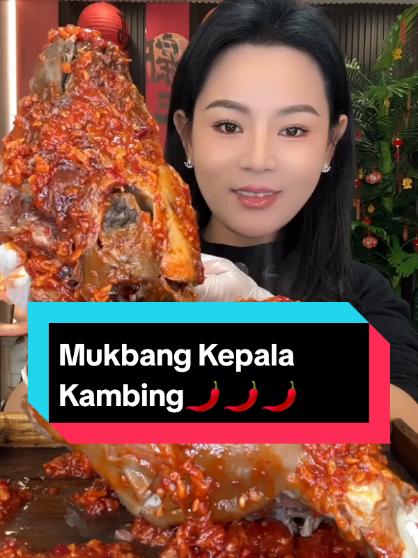 Mukbang Kepala Kambing🌶️🌶️🌶️ #mukbang #asmr #mukbangeatingshow #asmrsounds #mukbangchinafood #asmrchinafood #foodchina #spicyfood #mukbangs #duoyin #fyp #tiktokmukbang #viralmukbang #beranda #masukberanda 