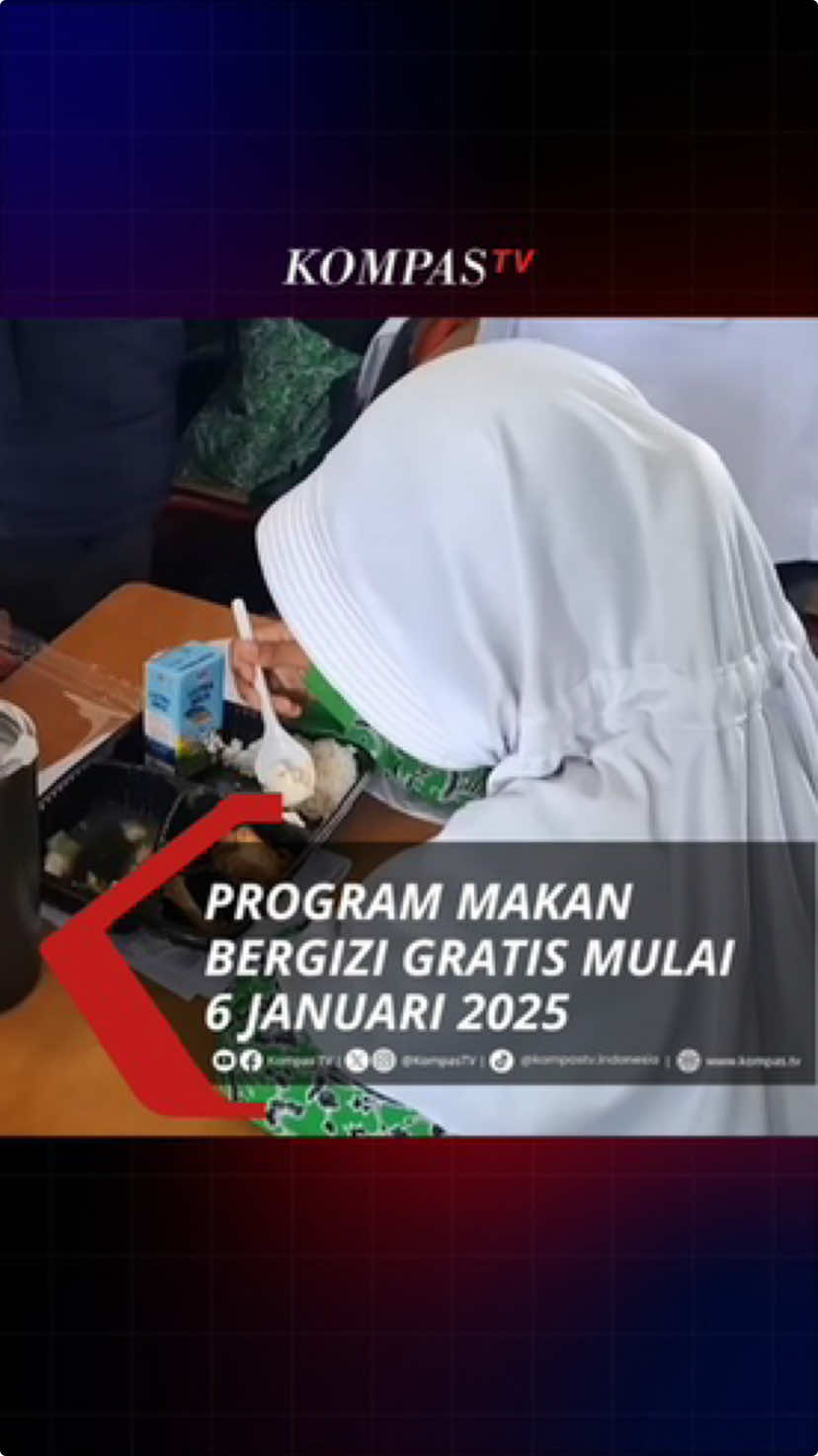 Badan Gizi Nasional memastikan program unggulan pemerintahan Prabowo-Gibran makan bergizi gratis akan berjalan mulai 6 Januari 2025. Badan Gizi Nasional menyatakan sedang memaksimalkan persiapan agar program makan bergizi gratis dapat terlaksana serentak di seluruh Indonesia.  Diketahui, Pemerintah telah menyiapkan anggaran APBN 2025 untuk makan bergizi gratis sebesar RP71 triliun. Dalam rencana awal, program ini akan menyasar anak-anak dan bakal berkembang hingga ke ibu hamil. Simak berita terkini lainnya di kompas.tv #VODKompasTV