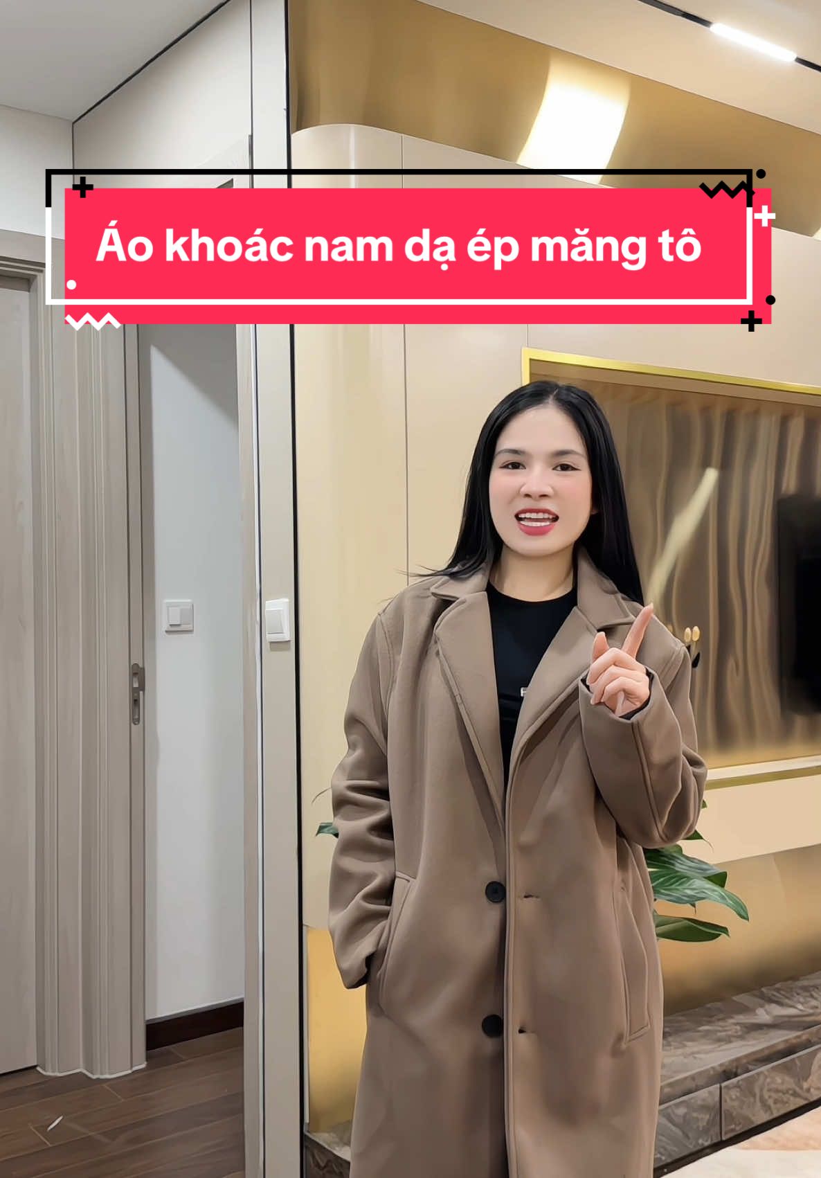 Áo khoác nam dạ ép măng tô