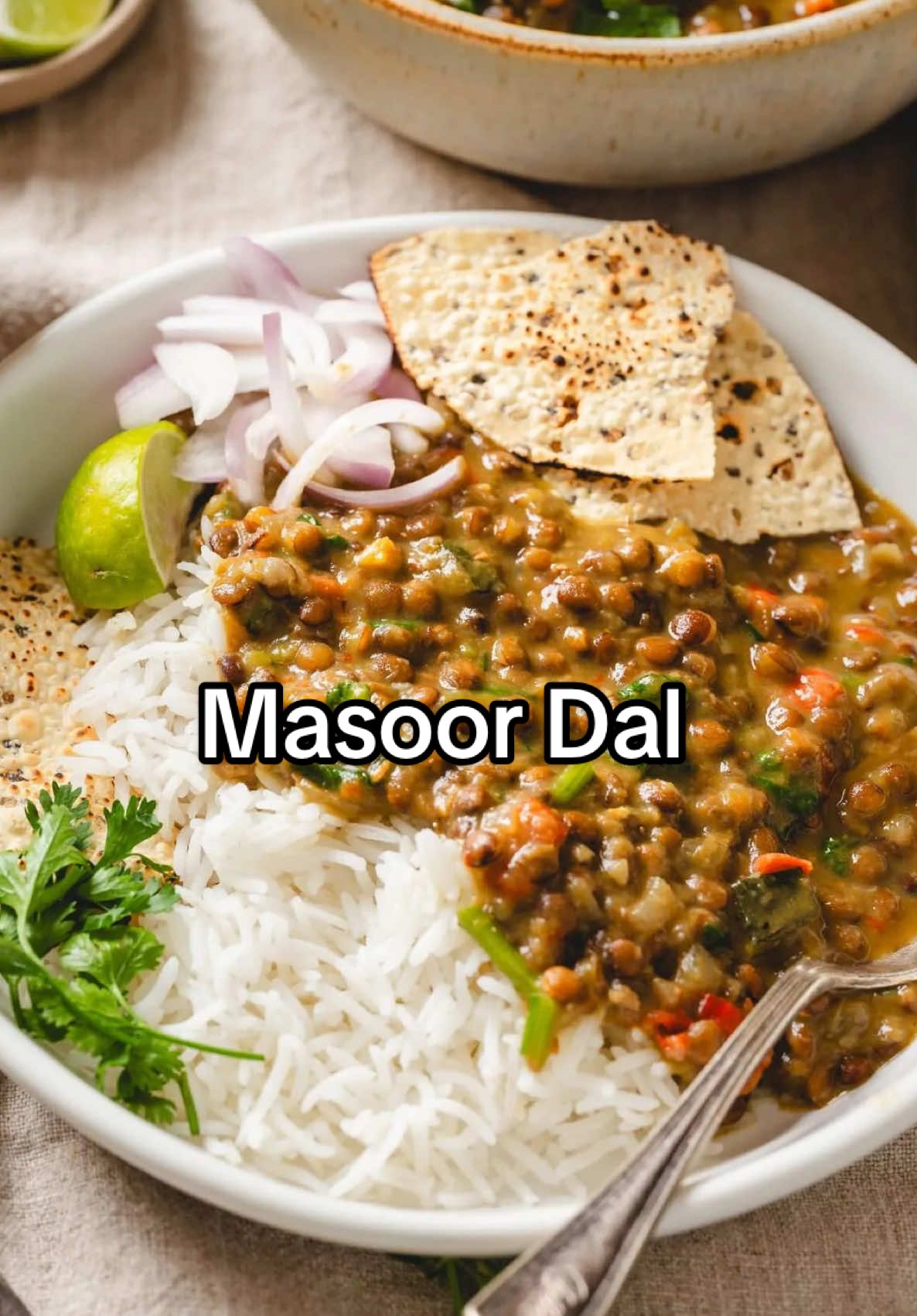 You’ve gotta try this Masoor Dal recipe / adult and kid friendly ! Nothing wrong with nuggets, pizza and pasta but I’m always on a mission to diversify my kids palate and get them to eat nutritious meals!   Feel free to mix up the veggies, use what you have ! 1 tbsp ghee 1/2 tsp cumin seeds Pinch of hing 1/2 small onion, finely diced 1/2 red bell pepper, diced small 1/2 zucchini, diced small 1 small carrot, peeled and finely diced 3/4 tsp salt 4 cloves garlic, grated 1/2 tsp garam masala 1/2 tsp coriander powder 1/2 cup whole masoor dal (brown  lentils) 2 cups water Handful chopped cilantro Handful shredded cheese for serving  DIRECTIONS With the Instant Pot on saute mode, add the ghee followed by the cumin seeds and hing.Once the cumin is sizzling, add the onions and cook until translucent and slightly golden. Add the red pepper, zucchini, or whatever veggies you have and after cooking for a few minutes add the garlic, salt, and dry spices. Cook until the garlic is fragrant. Then toss in the rinsed and drained lentils along with 2 cups water. Hit cancel on the IP, change the mode to High Pressure Cook for 15 minutes and let natural release. If you want it more soupy then add more water at this point. If it’s too soupy, put it back on sauté mode and let it simmer until it thickens. Lastly, add in the chopped cilantro and squeeze of lemon if you prefer. Taste and adjust salt. Serve with basmati rice, ghee and cheese for the kiddos ! #instantpot #brownmom #dal #indianfood #indianrecipes #vegetarian #brownkids 