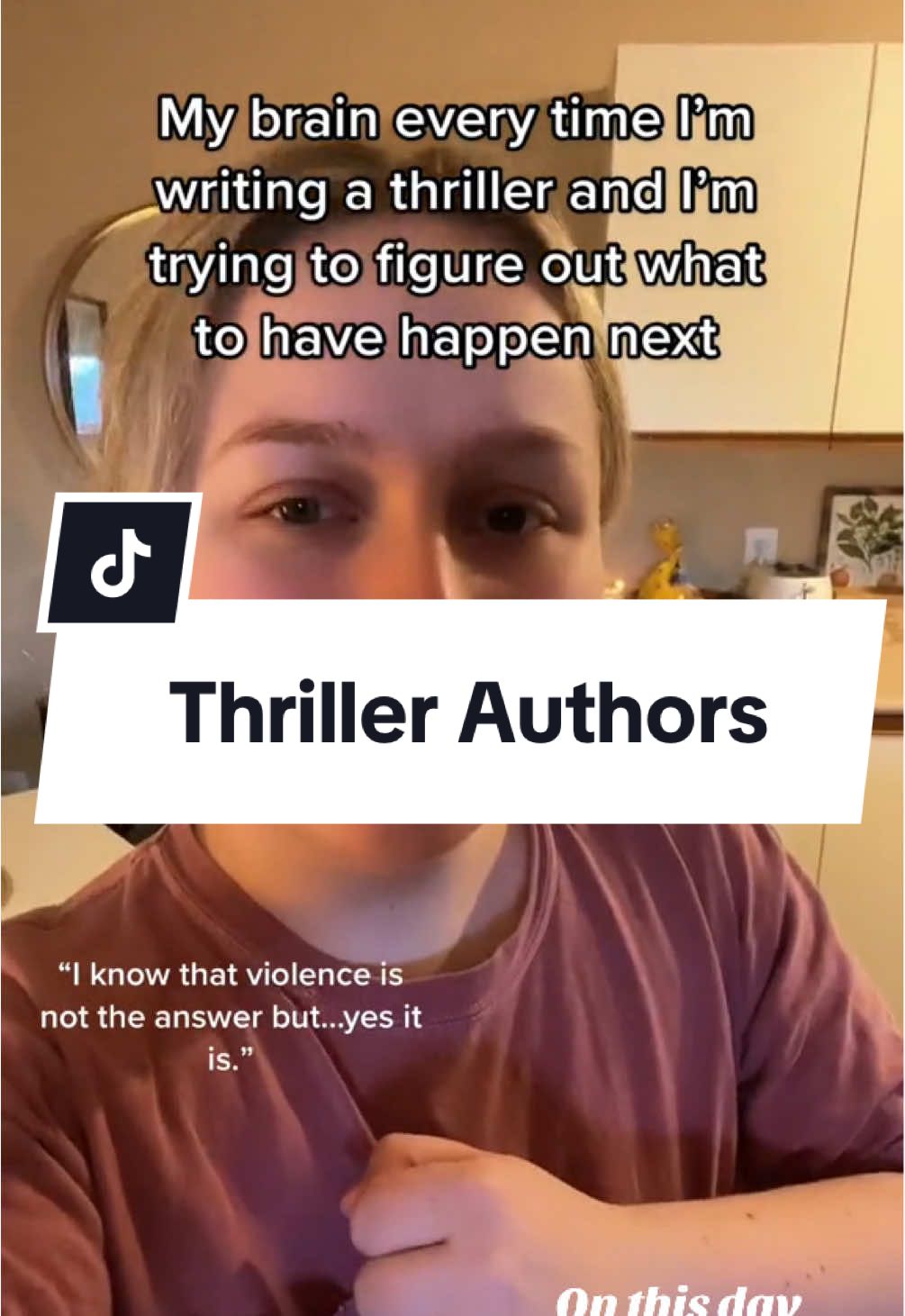 #onthisday I'm often asked if I'll write something lighter or happier, and the answer is no😌  #thrillers #authorsoftiktok #writertok 