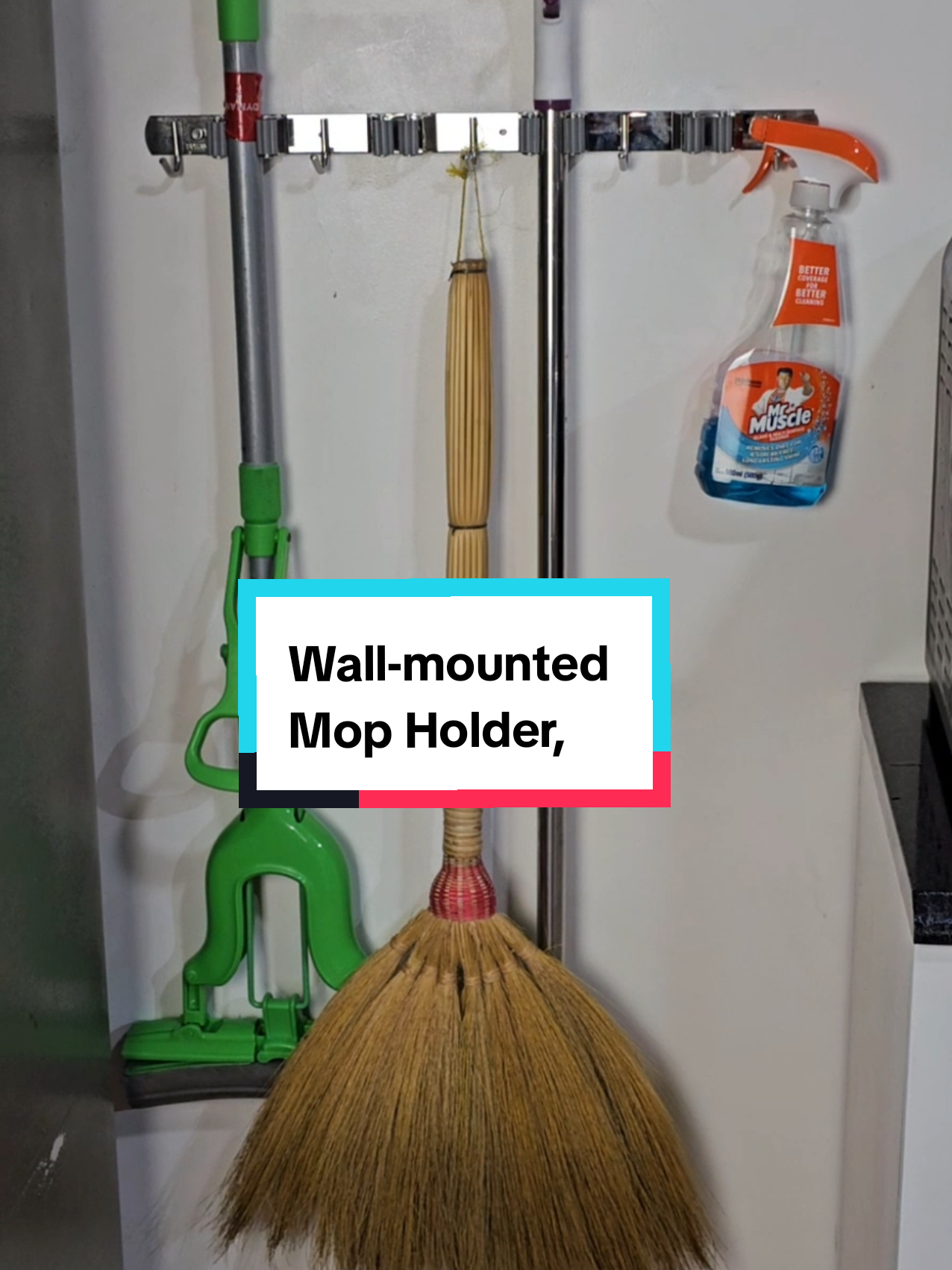 Wall-mounted Mop Holder, Multi-functional Storage Rack, Broom Mop Hanging Rack With Hooks, Bathroom Accessories, Cleaning Tools Organizer, Home Storage And Organization Order na ngayon! I-click ang orange basket sa comment section.🏠 #mopholder #moprack #mophanger #broomhanger #giftideas #craft #Gadgets #homeneeds #MopHolder #WallMountedMopHolder #StainlessSteelMopHolder #BathroomOrganizer #UShapedHooks #BathroomAccessories #KitchenStorage #HomeOrganization #CleaningSupplies #StorageSolutions #HeavyDuty #WallMounted #SpaceSaving #unboxing #fyp #foryoupage #TikTokCreatorSearchInsightsIncentive