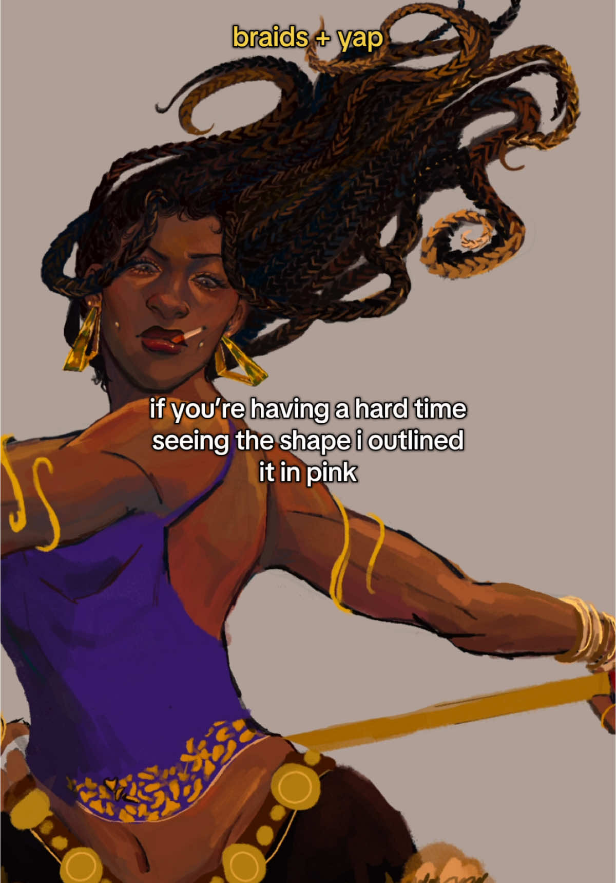 i didn’t mention this in my video but i cannot stress enough how useful references are when it comes to drawing textured hair #art #artist #arttok #artwork #fypシ゚ #fy #sketch #drawing #lofi #speedpaint #color #illustration #oc #ocs #digitalart #procreate #january #2025 #creatorsearchinsights 