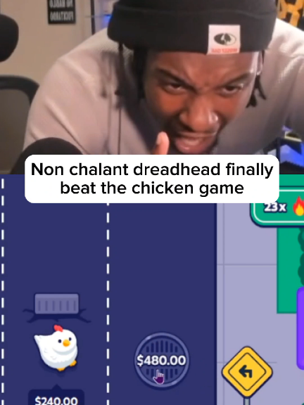 Non chalant dreadhead finally beat the chicken game 😳 #fyp #crossyroad 