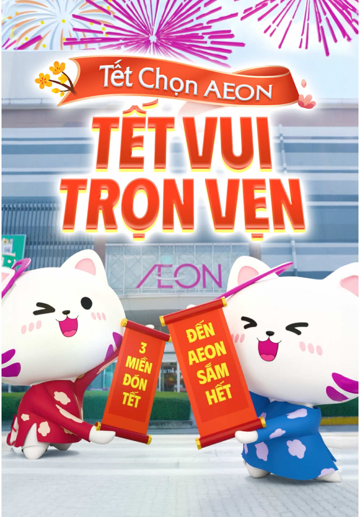 Tết vui trọn vẹn là cùng AEON đón Tết. Năm nay AEON hứa hẹn sẽ mang đến cả 3 miền nhiều sản phẩm hấp dẫn, cùng mọi người đón năm 2025 thật rực rỡ. Ghé AEON để lựa chọn các sản phẩm cho Tết này với nhiều ưu đãi hấp dẫn nhé.  #AEON #AEONVietnam #Tet2025 #TetAtTy #Xuhuong #Chucmungnammoi #Trending